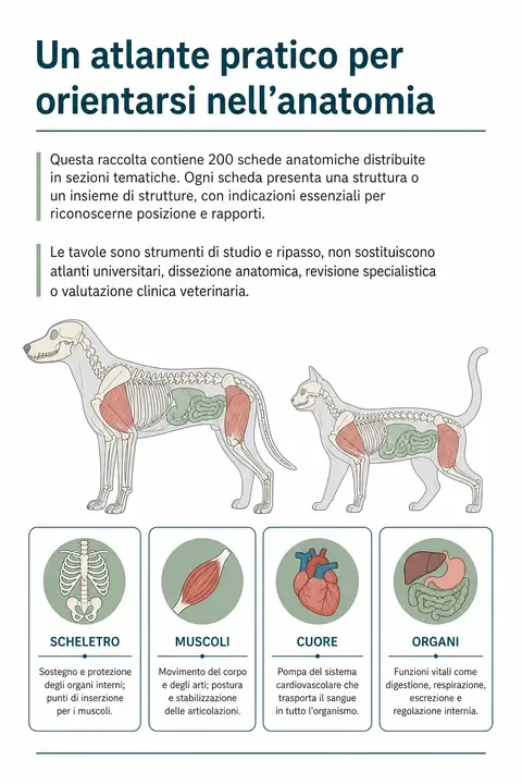 Pagina 2 delle schede visive di anatomia del cane e del gatto